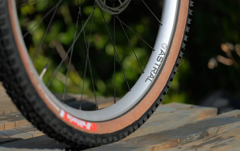 Astral Cycling’s silver Serpentine wheels