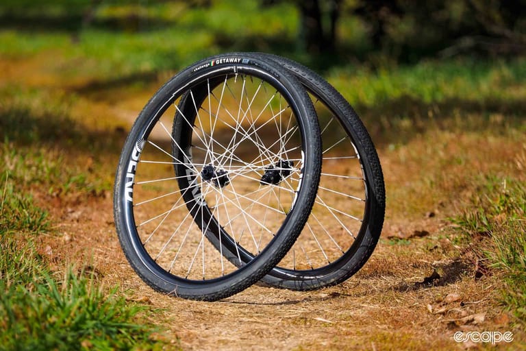 Berd Sparrow wheels leaning against each other