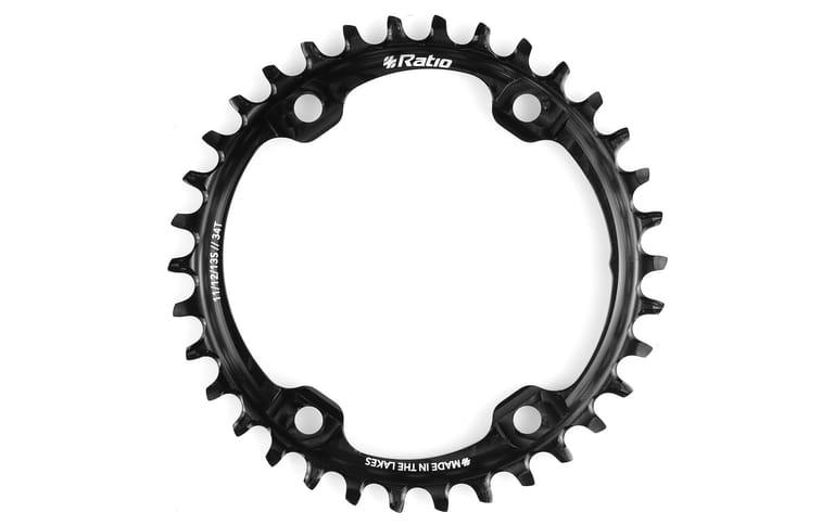 Ratio Tech brings 34T and 36T chainrings to GRX cranks