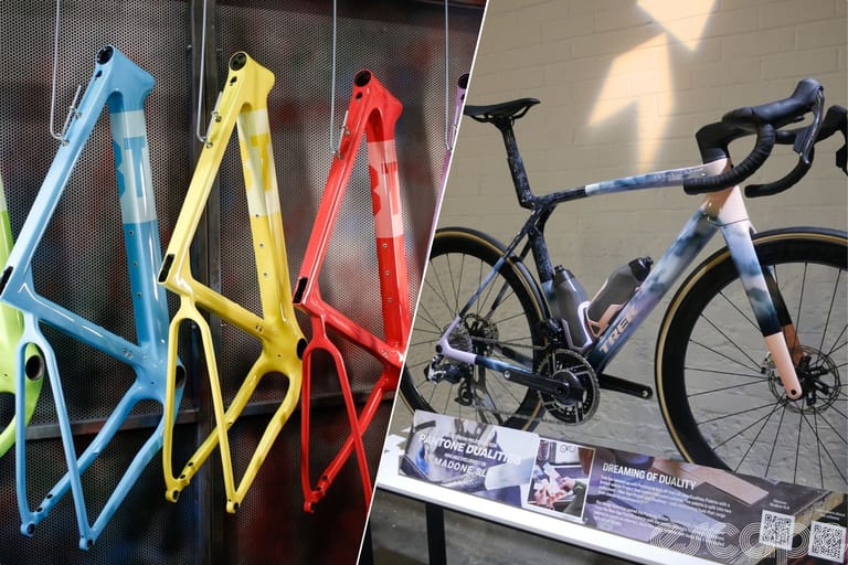 Frames and custom bikes on display at Rouleur live 2024
